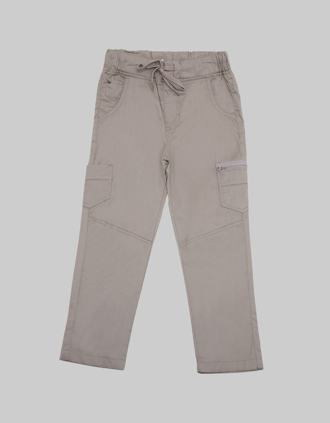 Little M Long Pants Woven Rib Zipper