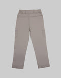 Little M Long Pants Woven Rib Zipper