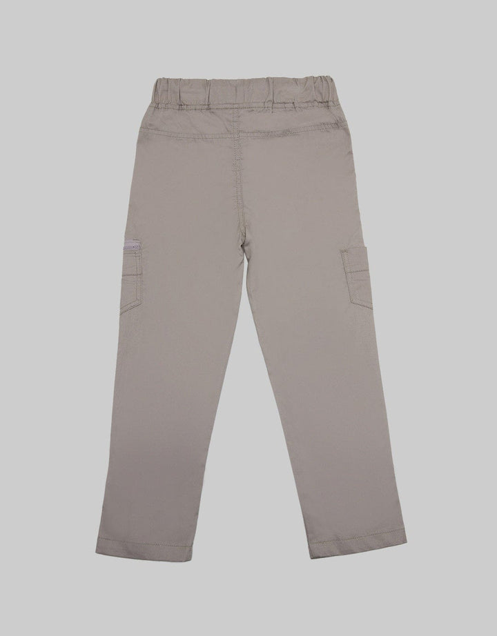 Little M Long Pants Woven Rib Zipper