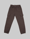 Little M Long Pants Woven Rubber Jogger Cargo
