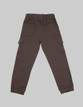Little M Long Pants Woven Rubber Jogger Cargo