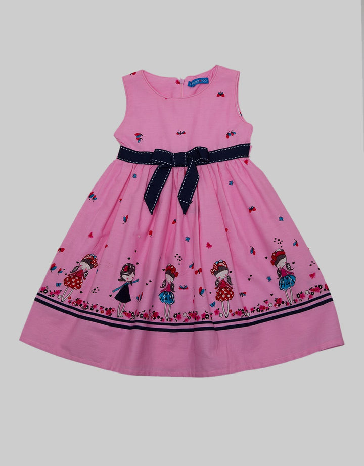 Kidz Too Short Sleeve Midi Dress Nonik Butterfly Pita