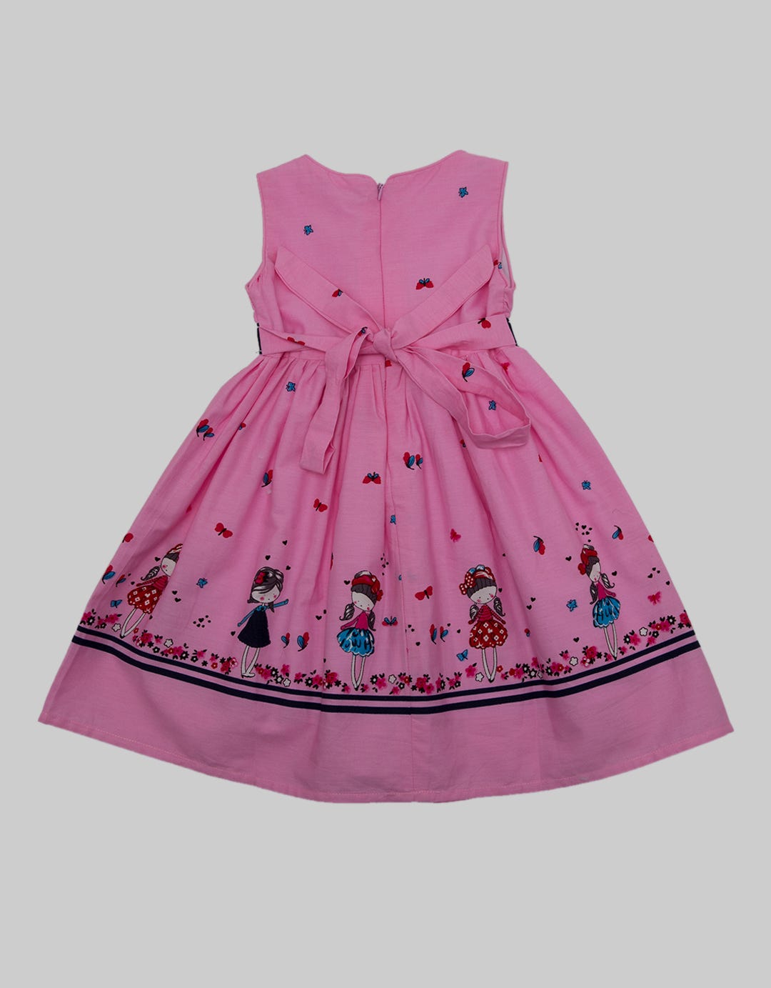 Kidz Too Short Sleeve Midi Dress Nonik Butterfly Pita