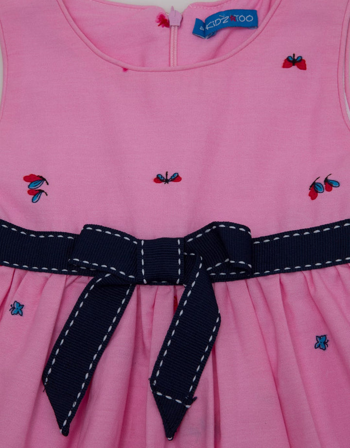 Kidz Too Short Sleeve Midi Dress Nonik Butterfly Pita