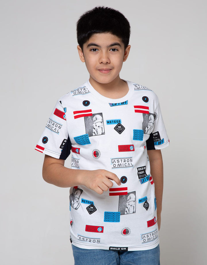 Nevada Short Sleeve Meteor Print T-Shirt