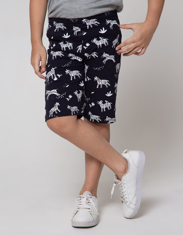 Little M Short Pants Knit Multipack 2 Pack Zebra