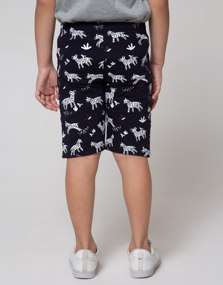 Little M Short Pants Knit Multipack 2 Pack Zebra
