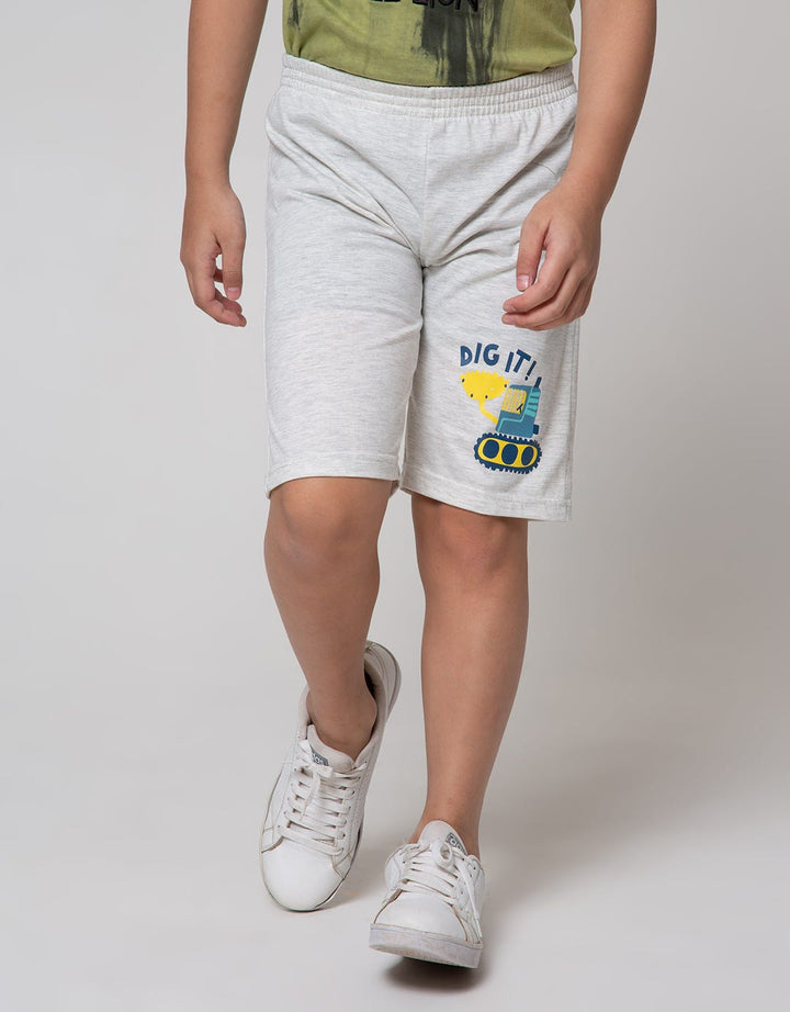 Little M Short Pants Knit Multipack 2 Pack Dino Digger