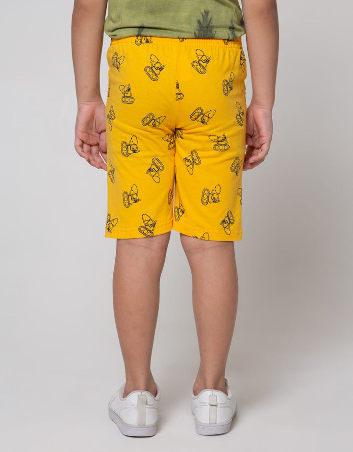 Little M Short Pants Knit Multipack 2 Pack Dino Digger