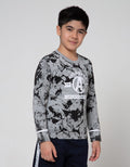 Marvel Avenger Print Tiedye Logo Long Sleeve T-Shirt