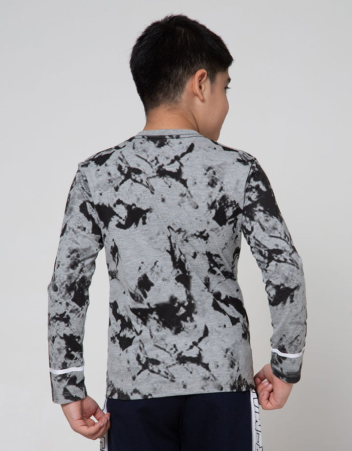 Marvel Avenger Print Tiedye Logo Long Sleeve T-Shirt