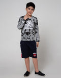 Marvel Avenger Print Tiedye Logo Long Sleeve T-Shirt