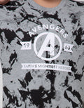 Marvel Avenger Print Tiedye Logo Long Sleeve T-Shirt