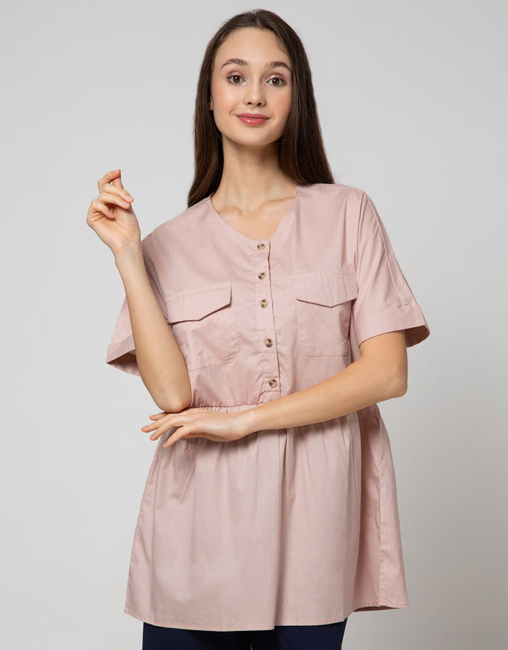 Details Long Sleeve Blouse Turtleneck