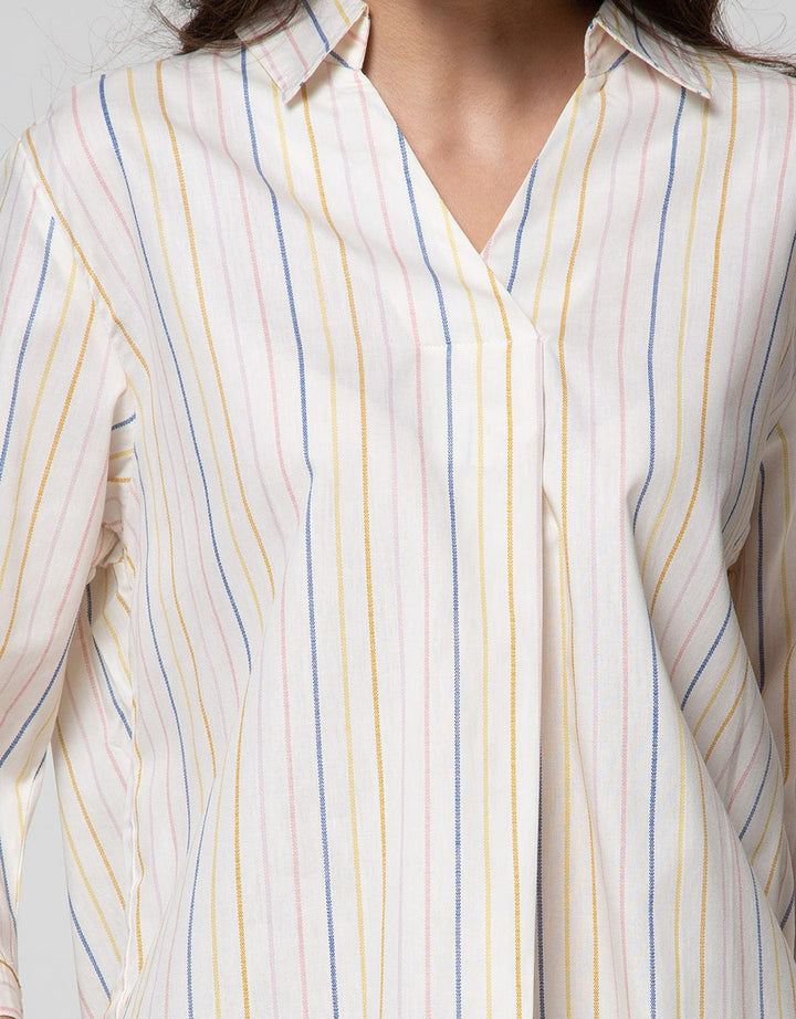 LS SHIRT V BUTTON AT