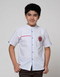 Marvel Spiderman Logo Face Kemeja Short Sleeve Koko