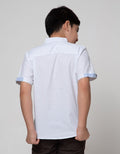 Marvel Spiderman Logo Face Kemeja Short Sleeve Koko