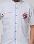 Marvel Spiderman Logo Face Kemeja Short Sleeve Koko