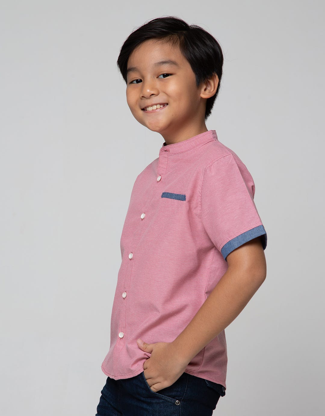 Little M Koko Casual Stripe Texture Hi