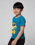 Little M Short Sleeve T-Shirt Aplikasi Lion