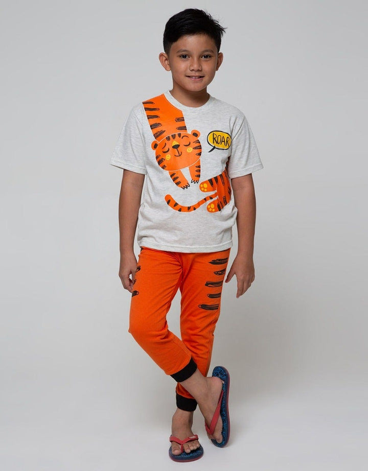 Little M Top Bottom Jogger Tiger T-Shirt Set