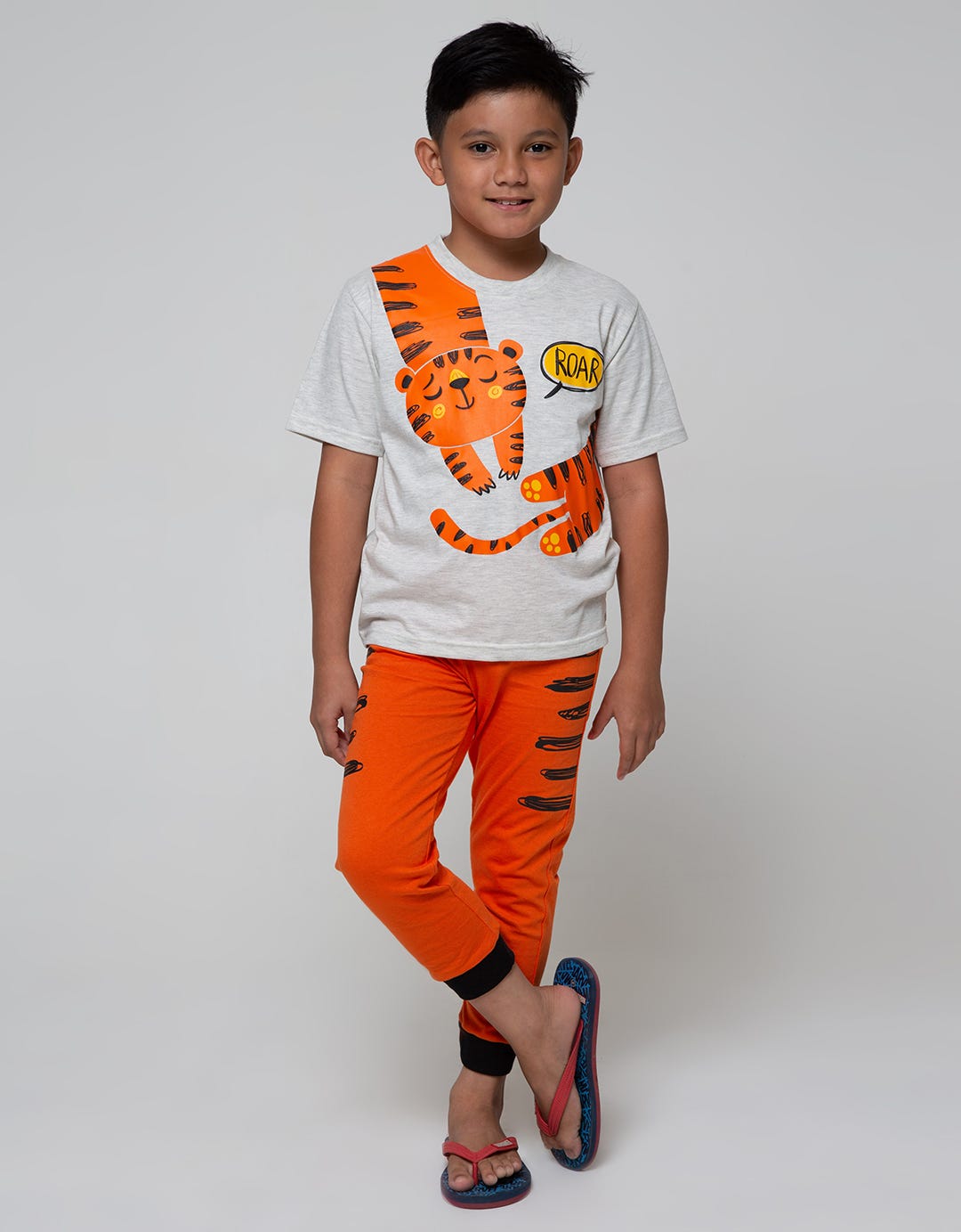 Little M Top Bottom Jogger Tiger T-Shirt Set