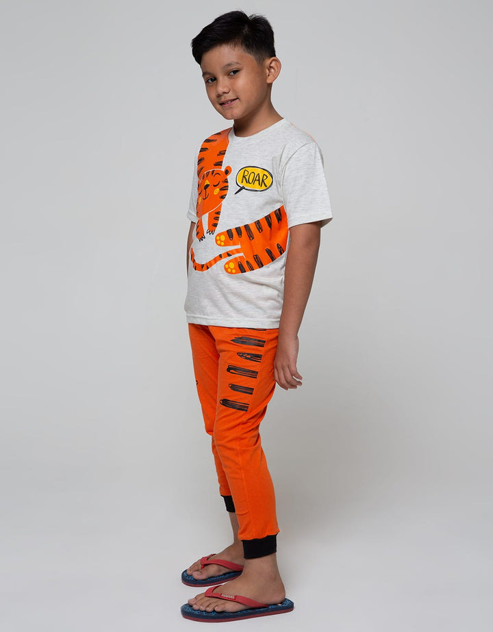 Little M Top Bottom Jogger Tiger T-Shirt Set