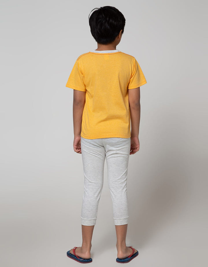 Little M Top Bottom Alligator Jogger T-Shirt Set