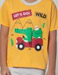 Little M Top Bottom Alligator Jogger T-Shirt Set