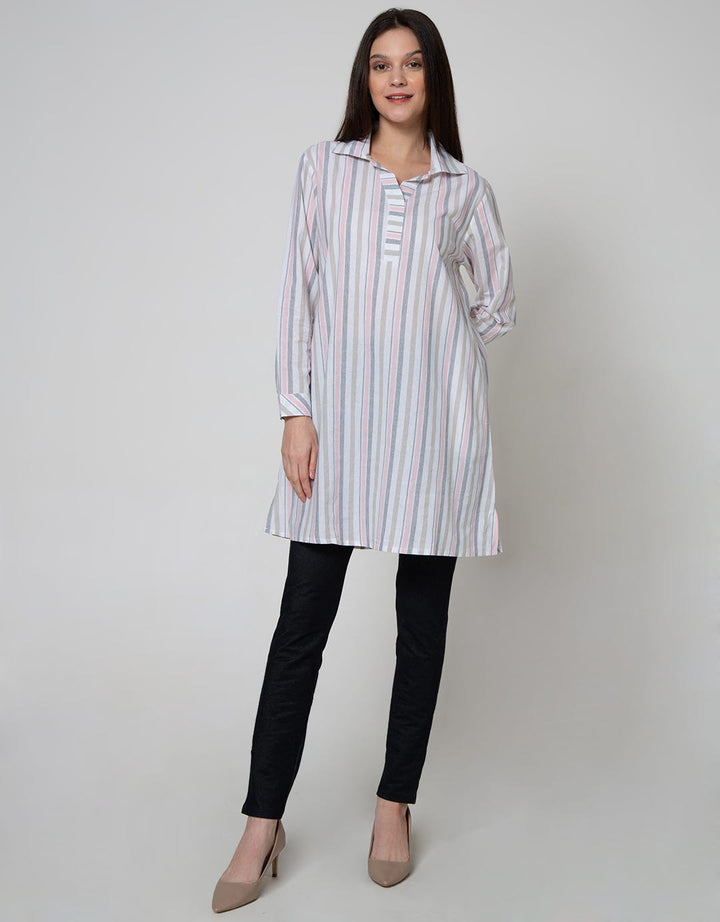 Details Short Sleeve Maxi Dress Corn Tx Dobby