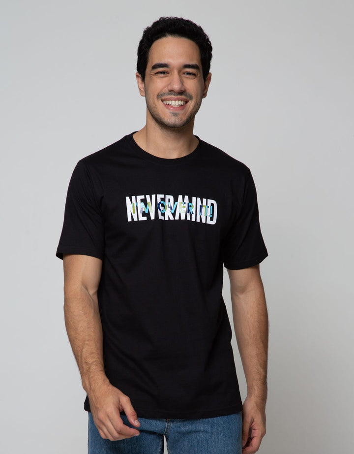 T Zone Short Sleeve T-Shirt Wording Nevermind