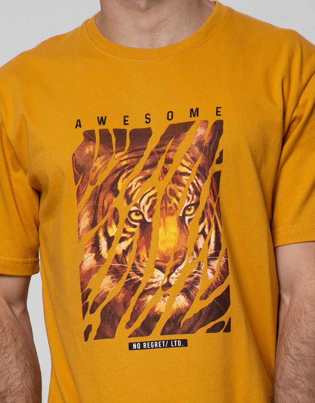 T Zone Short Sleeve T-Shirt Photoprint Thema Animal - Awesome