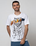 T Zone Short Sleeve T-Shirt Photoprint Thema Animal Tiger