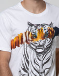 T Zone Short Sleeve T-Shirt Photoprint Thema Animal Tiger
