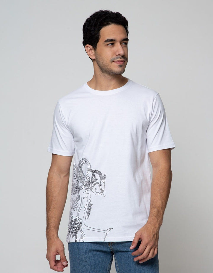 T Zone Short Sleeve T-Shirt Print Wayang