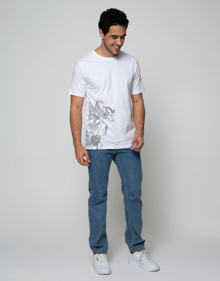 T Zone Short Sleeve T-Shirt Print Wayang