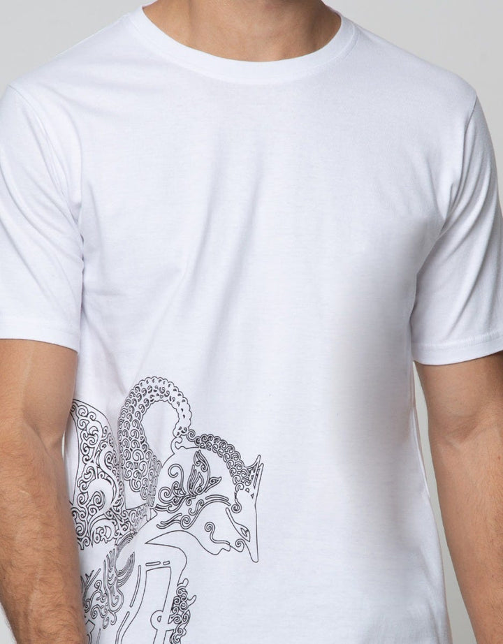 T Zone Short Sleeve T-Shirt Print Wayang