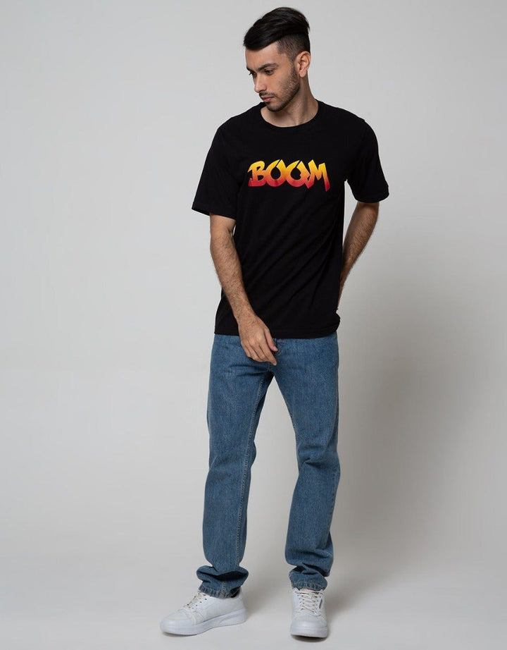 T Zone Short Sleeve T-Shirt Print Theme Dazzling Graffiti - Boom