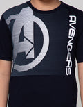 Marvel Avenger Logo Garis Short Sleeve T-Shirt