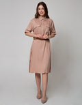 Connexion Short Sleeve Midi Dress Viscose