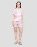 Nevada Checked Setelan Piyama Wanita