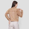 St. Yves Suede Pocketed Outer Jaket Wanita