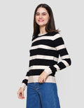 St. Yves Soft Touch Stripes Crew Neck Sweater Wanita