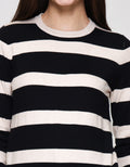 St. Yves Soft Touch Stripes Crew Neck Sweater Wanita