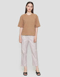 St. Yves Boxy Suede Blouse Wanita