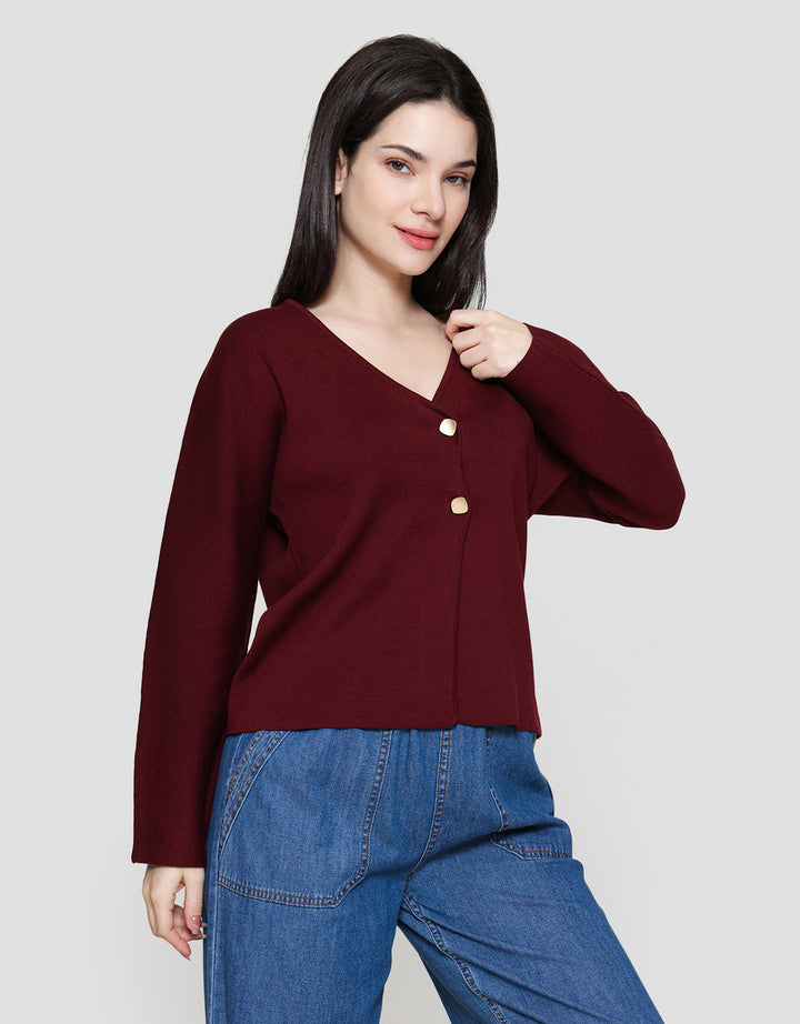 St. Yves Overlapped With Statement Button Jaket Wanita