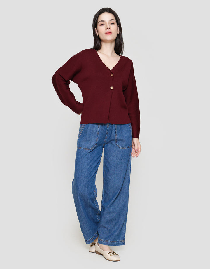 St. Yves Overlapped With Statement Button Jaket Wanita