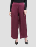 St. Yves Flowy Lightweight Sateen Straight Trouser Celana Wanita