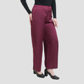 St. Yves Flowy Lightweight Sateen Straight Trouser Celana Wanita
