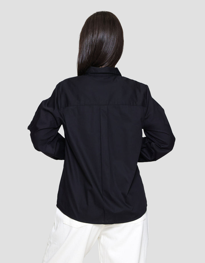 St. Yves Cotton With Broderie Detail Kemeja Wanita